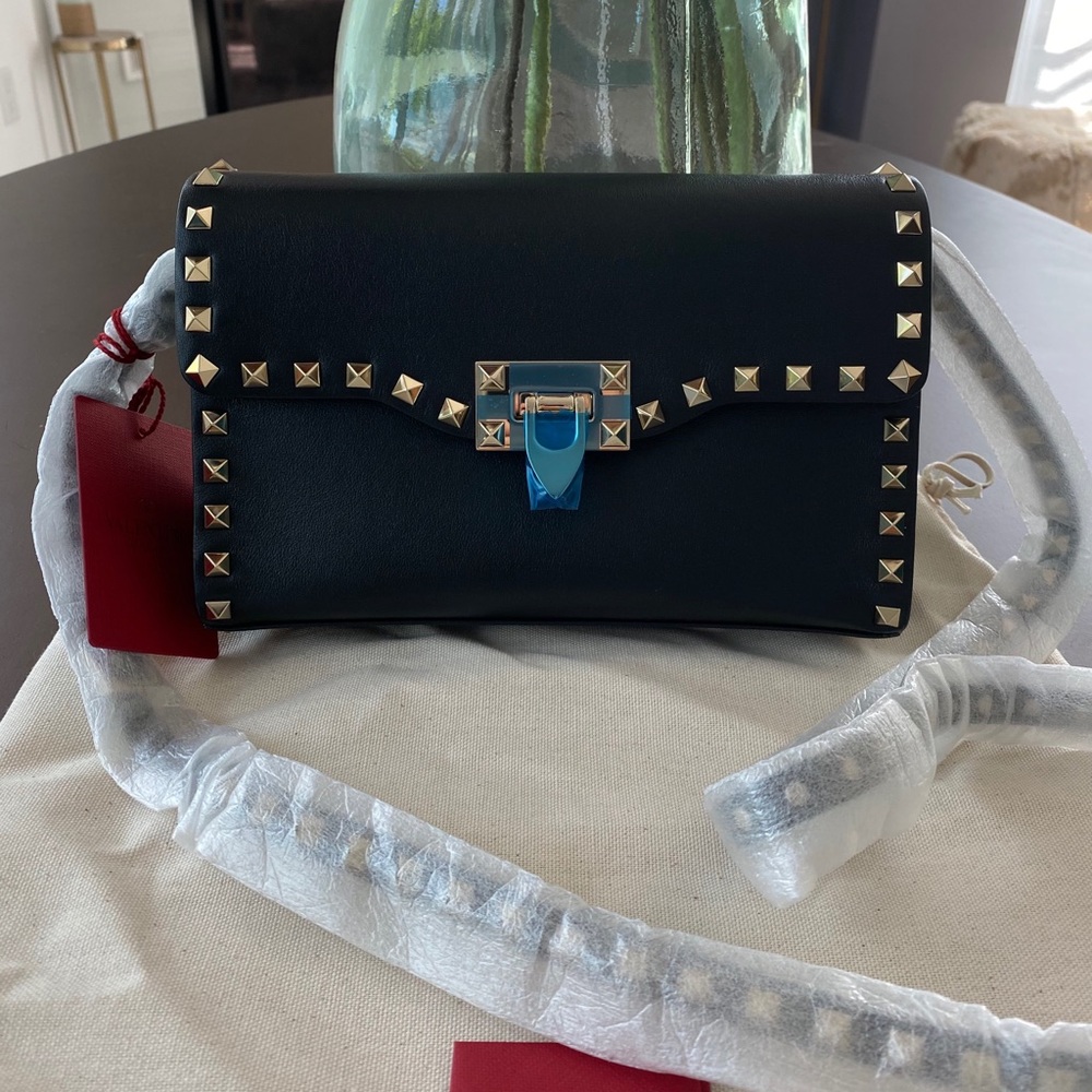 NWT Valentino Rockstud Medium Flap Shoulder Bag